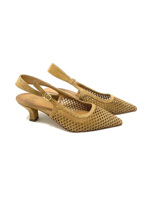 Slingback donna traforata IL LACCIO | 01645CAMOSCIOCAMEL